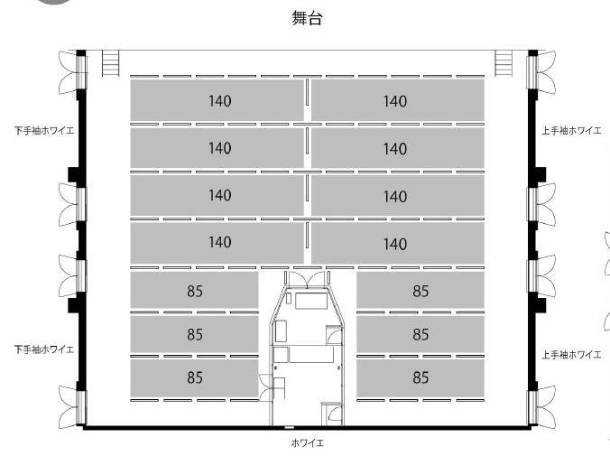 Zepp横浜の座席表