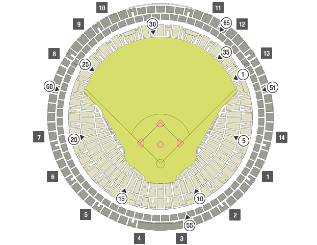 京セラドームの座席表